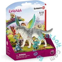 Schleich 70710 Lykos farkas, Nugur sárkánybébi és Piuh mosómaci figurák - bayala film (SLH70710)