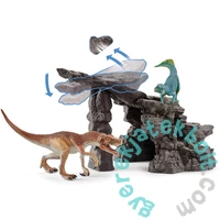 Schleich 41461 Dinoszaurusz készlet barlanggal játékszett - Dinoszauruszok