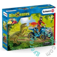 Schleich 41466 Menekülés quaddal a velociraptor elől játékszett - Dinoszauruszok (SLH41466)