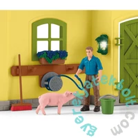 Schleich 42605 Nagy farm istállóval játékszett - Farm World (SLH42605)
