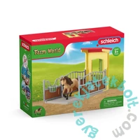 Schleich 42609 Lóistálló Izlandi póni játékszett - Farm World