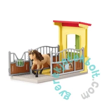 Schleich 42609 Lóistálló Izlandi póni játékszett - Farm World (SLH42609)