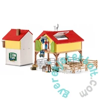 Schleich 42407 Falusi ház istállóval játékszett - Farm World