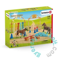 Schleich 42481 Póni nagy agility pálya játékszett - Farm World
