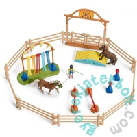 Schleich 42481 Póni nagy agility pálya játékszett - Farm World