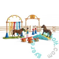 Schleich 42481 Póni nagy agility pálya játékszett - Farm World