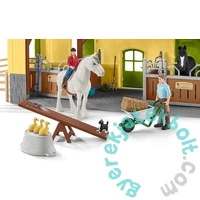 Schleich 42485 Lóistálló játékszett - Farm World