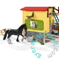 Schleich 42485 Lóistálló játékszett - Farm World