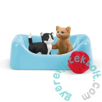 Schleich 42501 Játékélmény aranyos cicáknak játékszett - Farm World