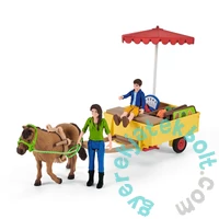 Schleich 42528 Mobil piaci stand játékszett - Farm World