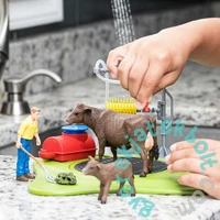 Schleich 42529 Tehén mosóhely játékszett - Farm World