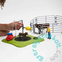 Schleich 42529 Tehén mosóhely játékszett - Farm World