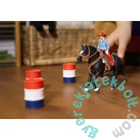 Schleich 42576 Hordóverseny cowgirllel játékszett - Farm World (SLH42576)