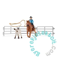 Schleich 42577 Lasszóverseny cowgirllel játékszett - Farm World