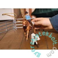 Schleich 42577 Lasszóverseny cowgirllel játékszett - Farm World