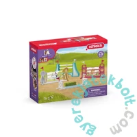 Schleich 42612 Lovas akadálypálya kiegészítői játékszett - Horse Club