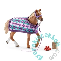 Schleich 42360 Angol Telivér kanca takaróval játékszett - Horse Club