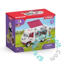 Schleich 42439 Mobil állatorvosi klinika Hannoveri csikóval játékszett - Horse Club