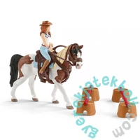 Schleich 42441 Hannah vadnyugati lovagló játékszett - Horse Club