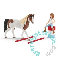 Schleich 42441 Hannah vadnyugati lovagló játékszett - Horse Club