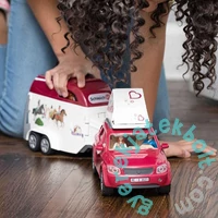 Schleich 42535 Lovas kaland lószállító utánfutóval játékszett - Horse Club