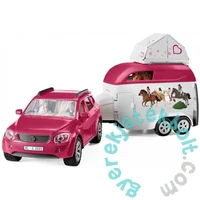 Schleich 42535 Lovas kaland lószállító utánfutóval játékszett - Horse Club