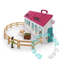 Schleich 42703 Nyitott istálló - Kis patkó játékszett - Horse Club