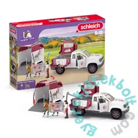 Schleich 42704 Mobil állatorvosi klinika pótkocsival játékszett - Horse Club