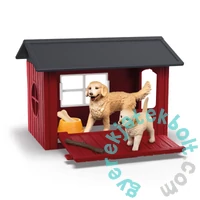 Schleich 42722 Kutya Kennel Golden Retrieverrel játékszett - Farm World (SLH42722)