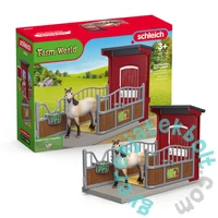 Schleich 42724 Ponybox Mustang kancával játékszett - Farm World