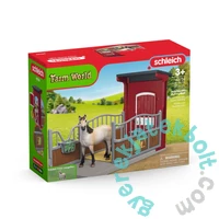 Schleich 42724 Ponybox Mustang kancával játékszett - Farm World