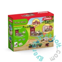 Schleich 42724 Ponybox Mustang kancával játékszett - Farm World (SLH42724)