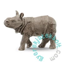 Schleich 14860 Indiai rinocérosz kölyök figura - Wild Life