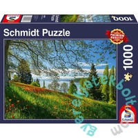 Schmidt 1000 db-os puzzle - Tulips flowering - Mainau Island (58967)