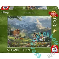 Schmidt 1000 db-os puzzle - Mickey and Minnie in the Alps, Thomas Kinkade (59938)