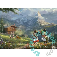 Schmidt 1000 db-os puzzle - Mickey and Minnie in the Alps, Thomas Kinkade (59938)