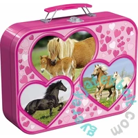 Schmidt 2x26+2x48 db-os puzzle fém bőröndben - Pferde (55588)Schmidt 2x26+2x48 db-os puzzle fém bőröndben - Pferde Puzzle-Box (55588)