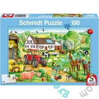 Schmidt 100 db-os puzzle - Merry Farmyard (56003)