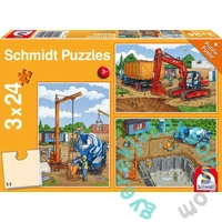Schmidt 3 x 24 db-os  puzzle - Construction Work Ahead (56200)
