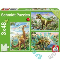 Schmidt 3 x 48 db-os puzzle - Dinosaur Adventures (56202)