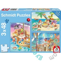 Schmidt 3 x 48 db-os puzzle - Gang of Pirates (56223)