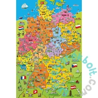 Schmidt 200 db-os puzzle - Cartoon Map of Germany (56312)