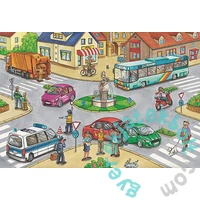 Schmidt 2x26+2x48 db-os puzzle fém bőröndben - Verkehrsmittel Puzzle-Box (56508)