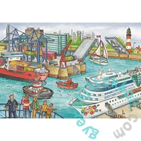 Schmidt 2x26+2x48 db-os puzzle fém bőröndben - Verkehrsmittel Puzzle-Box (56508)