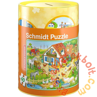 Schmidt 60 db-os puzzle fém perselyben - Farm (56917)