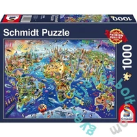 Schmidt 1000 db-os puzzle - Discover the World (58288)