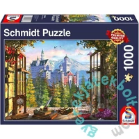 Schmidt 1000 db-os puzzle - View of the Fairytale Castle (58386)
