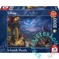 Schmidt 1000 db-os puzzle - Disney - Beauty and the Beast - Dance in the Moonlight, Kinkade (59484)