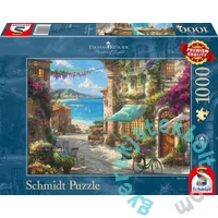 Schmidt 1000 db-os puzzle - Café on the Italian Riviera, Kinkade (59624)