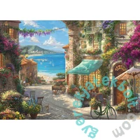 Schmidt 1000 db-os puzzle - Café on the Italian Riviera, Kinkade (59624)